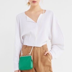 White Urban Outfitters Long Sleeve Crop Top